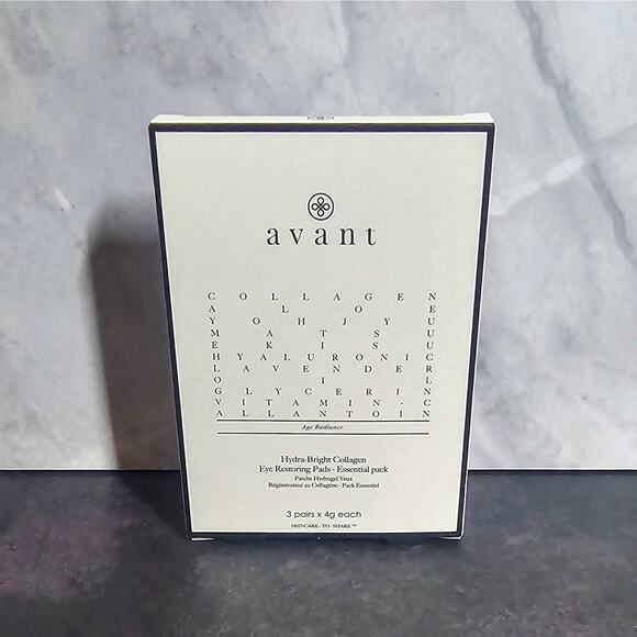 Avant New Hydra-Bright Collagen Eye Restoring Pads 3 pairs - Picture 2 of 9